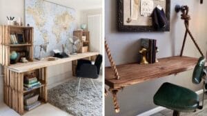 bureaux zéro déchet bureau de récup DIY