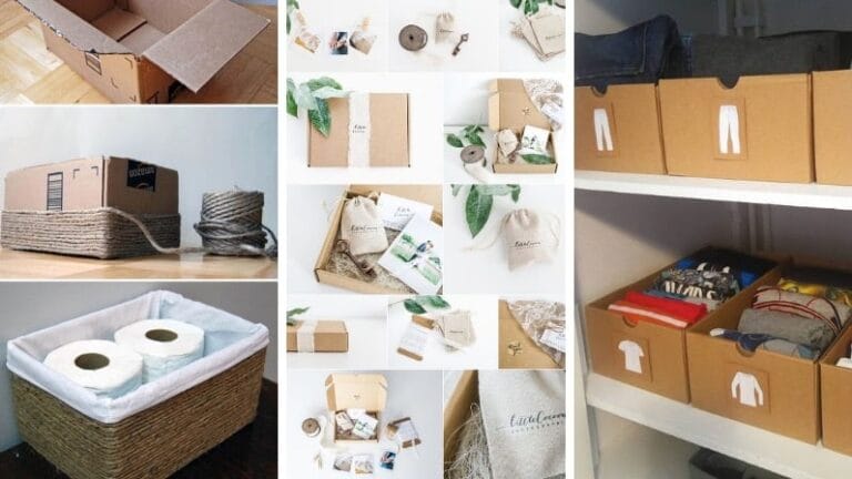 idées recycler réutilisation boites carton colis