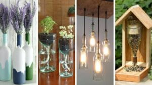 recycler réutiliser bouteilles de vin verre idées DIY