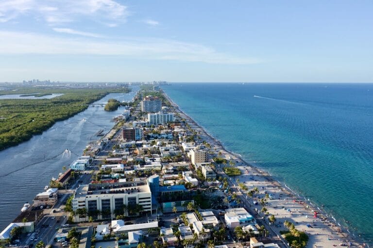 Hollywood en Floride : plage et Broadwalk