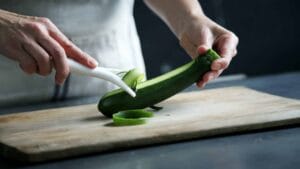 épluchures de courgettes cuisine zéro déchet