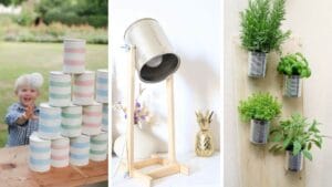 idées déco boîtes de conserve réutilisation recycler