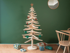 sapin de Noël zéro déchet écologique bois DIY