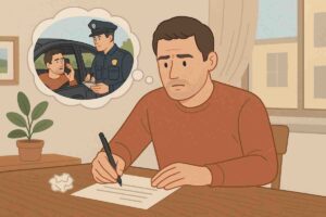 Modèle lettre contestation amende téléphone au volant