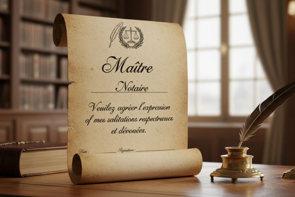 formule de politesse pour notaire fin de mail