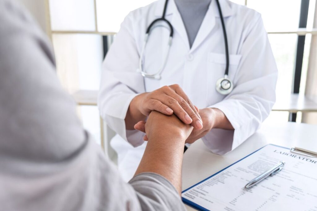 visite avec le médecin du travail pour un burn-out