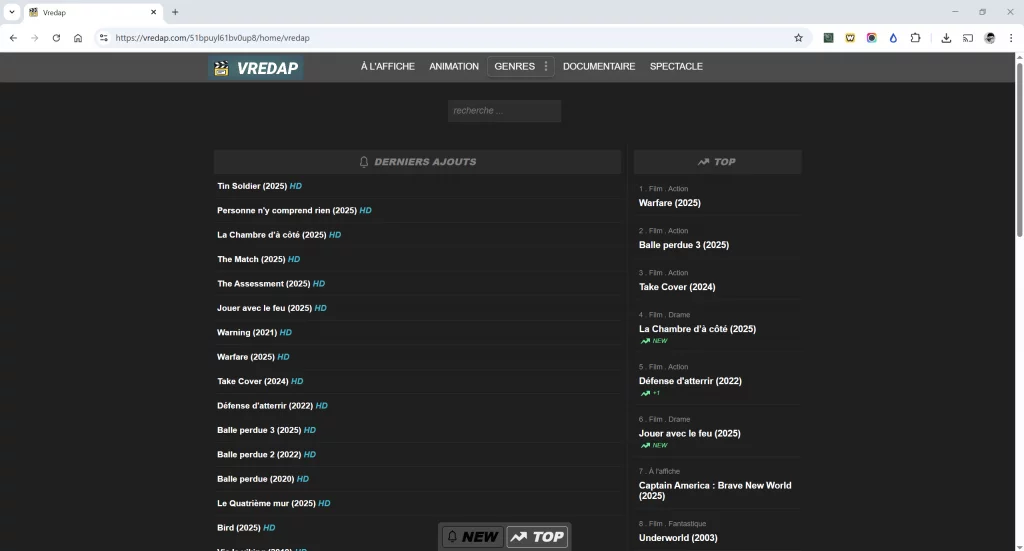 Vredap streaming