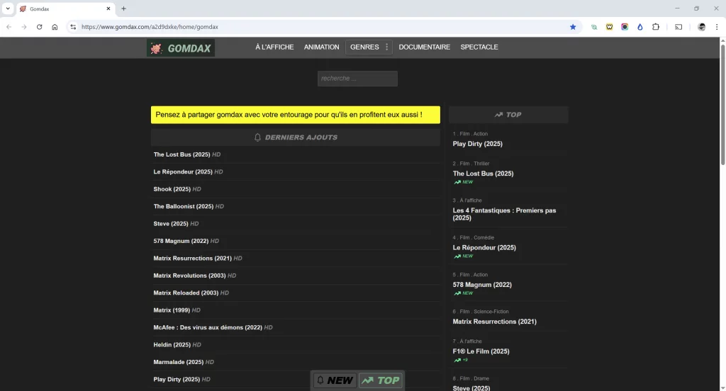 Gomdax site officiel