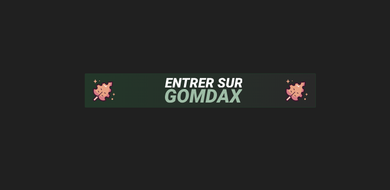 adresse actuelle de Gomdax