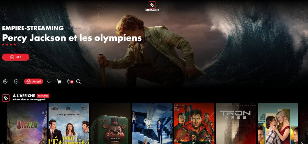 Empire Streaming nouvelle adresse