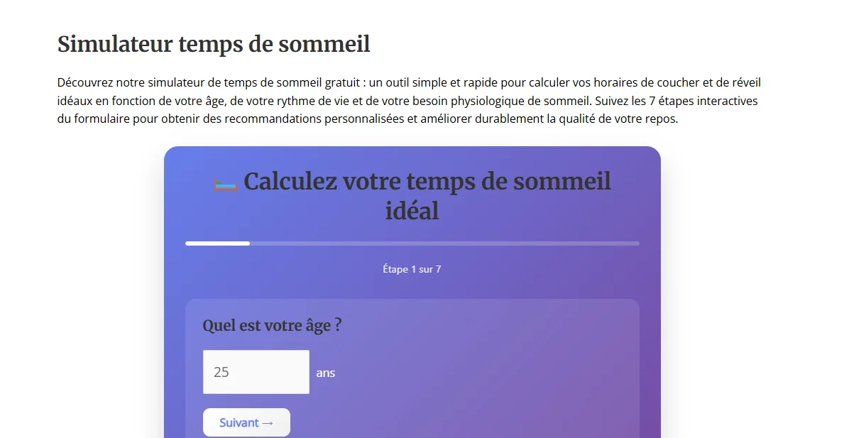 Optimisez vos nuits avec le simulateur de temps de sommeil Celyatis