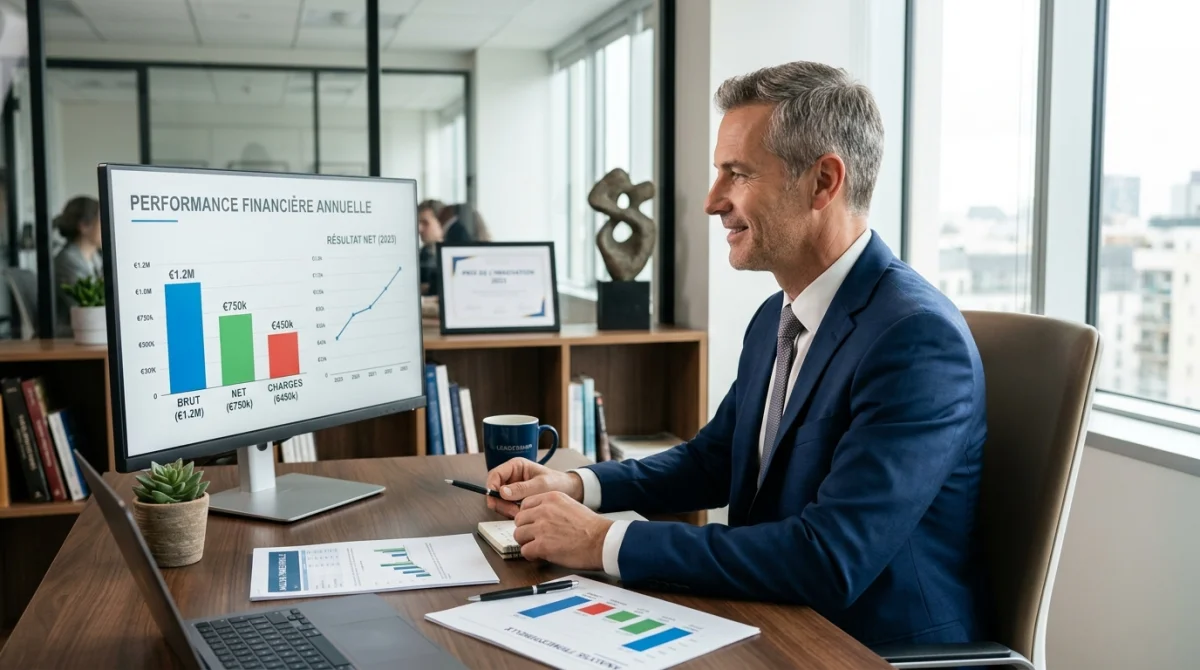 Dirigeant consultant simulateur revenu dirigeant creation-entreprise-france.com sur écran d'ordinateur