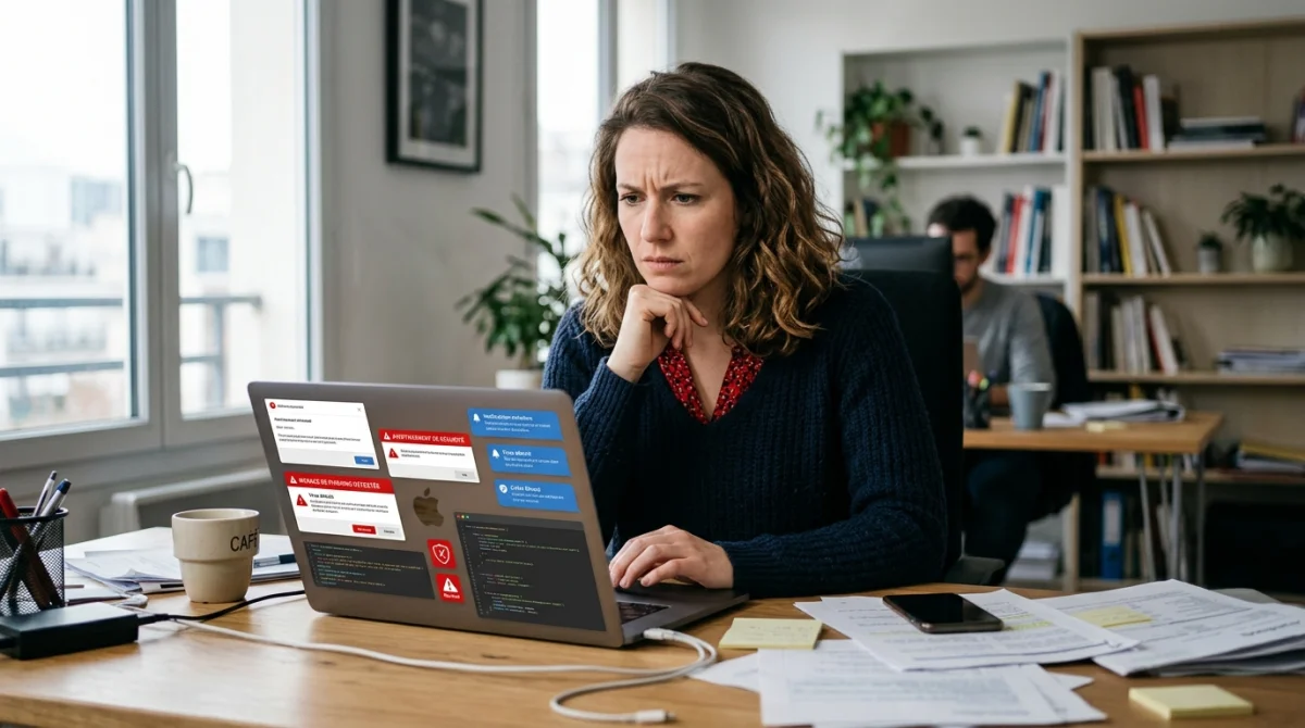 Utilisateur zenix inquiet devant menaces sur ordinateur portable