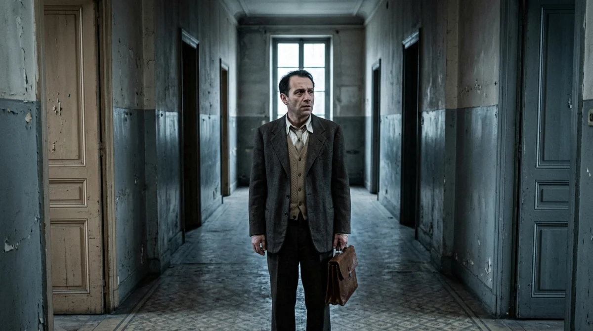 Monsieur Klein seul et inquiet dans un décor oppressant, explication de la fin du film.